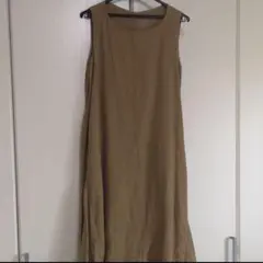 無印良品　リネン　ワンピース