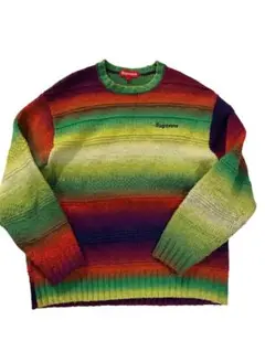 Supreme Gradient Stripe Sweater モーガン蔵人着用 Supreme Gradient Stripe Sweater モーガン蔵人着用 Supreme