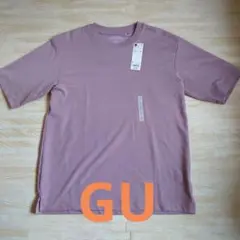 【新品未使用品】GU ドライポンチクルーネックTシャツ 5分袖　Sサイズ