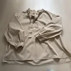 green label relaxing ベージュ長袖シャツ