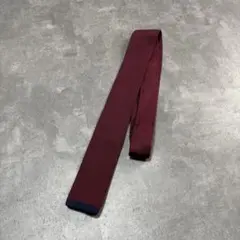 vintage basic design Bordeaux knit tie
