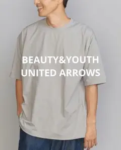 BEAUTY&YOUTH クイック アジャスト クルーネック Tシャツ グレー