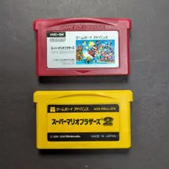 【ソフト単品】スーパーマリオブラザーズ　GBAソフト　2点セット　動作確認済み