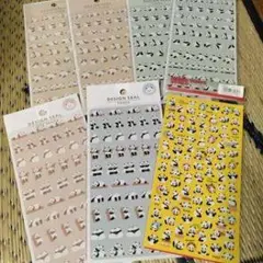 パンダデザインシール6シートセット