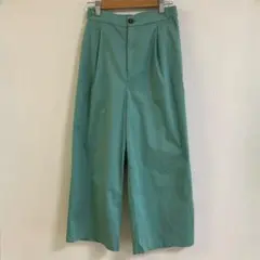 Alphabet's Alphabet クロップドワイドパンツ　水色