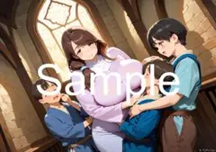 A4サイズアートポスター 1点もの 美女ポスター最高品質 E-G-５６
