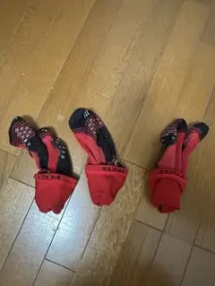 サッカー　タビオ　赤　エムサイズ