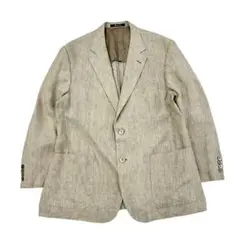 美品 リネン100% Aquascutum シングルジャケット メンズL