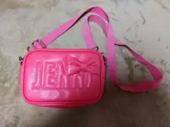 SISTER Jenni シスタージェニィ　ビビットピンクリボン付ロゴバッグ