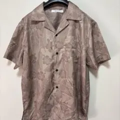 Quash フラワー柄 半袖アロハシャツ Lサイズ
