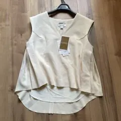 新品　greed 定価¥2万5300円　サイドプリーツ　トップス　ノースリーブ