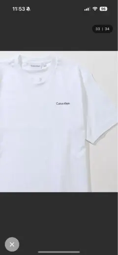 Calvin Klein ホワイト Tシャツ 2XL