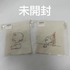Takahashi Ton ボクちゃん キャンバス生地 巾着 ポーチ 2枚
