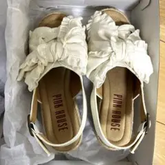 ピンクハウス リボンモチーフサンダル　Sサイズ