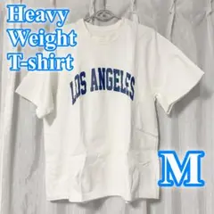 ロサンゼルス LA Tシャツ Mサイズ ホワイト ヘビーウエイト メンズ
