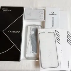 高品質　CASEKOO iPhone13、13Pro用ガラスフィルム2枚