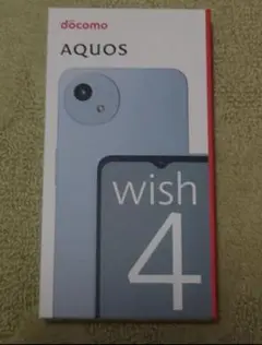 docomo AQUOS wish 4 ライトブルー【フィルム、ケース付き】
