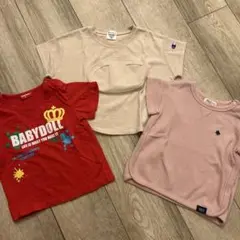 90cm ブランドTシャツ　３枚セット