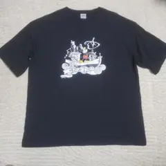 【美品】ADDICT 半袖Tシャツ　ミッキーマウス　ブラック　メンズM　大きめ