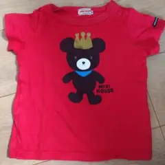MIKI HOUSE 赤いクマ Tシャツ