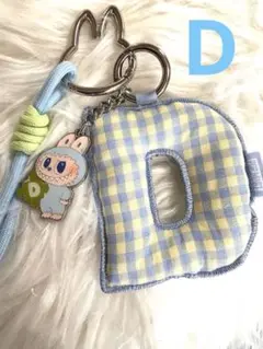 【正規品】 PIN FOR LOVE イニシャル アルファベット キーリング　D