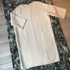 【美品】ソブ-Sov.-メルトンウールワンピース サイズM