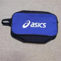 asics シューズケース 青黒