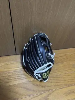 軟式野球用 黒 グローブ 大人用