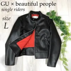 GU beautiful people ライダース ブラック 黒 L 完売品