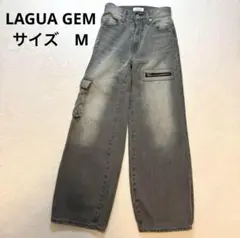 美品　LAGUAGEM POCKET LOOSEY デニム 22インチ　サイズM