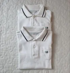 【Seagullkids】幼稚園ポロシャツ 110 半袖長袖セット ライン入り