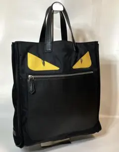 フェンディ FENDI バグズ モンスター トートバッグ ハンド レザー A4