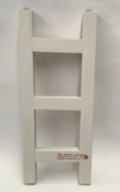 ＊ ハンドメイド 木製はしご 約28cm 白