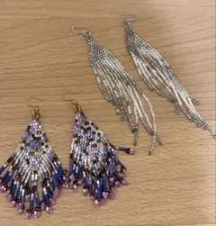 松野グラスビーズ　二個セット　美品