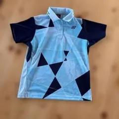 YONEX VESTICOOL ポロシャツ M 水色/ネイビー