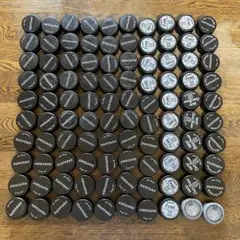 ペットボトルキャップ　黒　グレー　100個　⑩