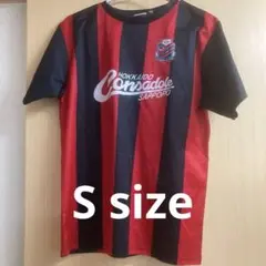 コンサドーレ札幌 赤黒ストライプ Tシャツ S