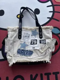 最終値下げ‼️デニム風トートバッグ SWEET