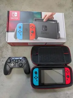 Nintendo Switch 本体、コントローラー、ハードケースセット