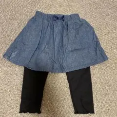 ブランド不明　女の子　スカート付きパンツ　サイズ100 数回のみ着用