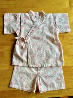 星柄甚平 95cm ピンク