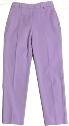 【美品】人気PLST リネンブレンドスティックパンツ XSパープル