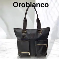 【オリビアンコ】ブラックレザー★トートバッグ【OROBIANCO】通勤A4サイズ