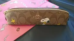 コーチ スヌーピー ペンシルケース