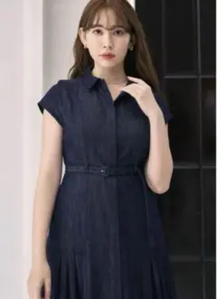 専用Herlipto☆Signs of Belted Dress denim Herlipto Signs of Belted Dress denim