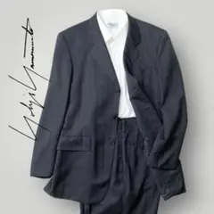 ヨウジヤマモト A.A.RxD"URBAN スーツセットアップチェック濃グレーM