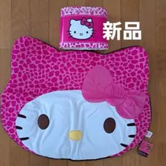 新品未使用 サンリオ キティ ヒョウ柄ダイカット ラグマット 平成レトロ