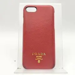 プラダ　iPhoneケース　ハードケース　サフィアーノ　レッド