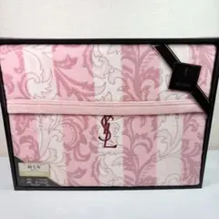 YVES SAINT LAURENT イヴサンローラン　綿毛布　ピンク