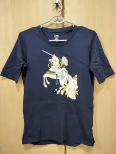 ユニクロ Tシャツ ベルサイユのばら ネイビー S